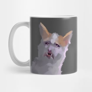 Funny depressed crying cat meme Mug